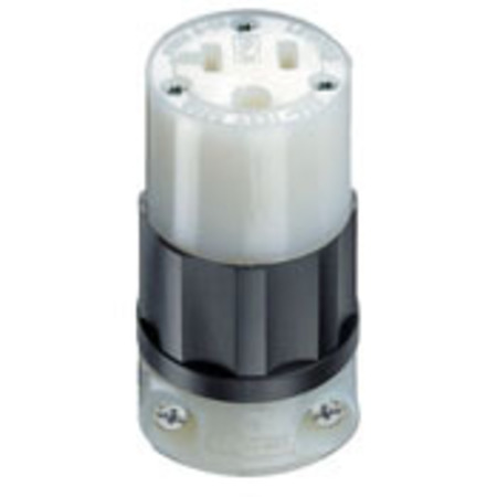 LEVITON Straight Blade Connector, 20A, 125Vac 5369-PLB